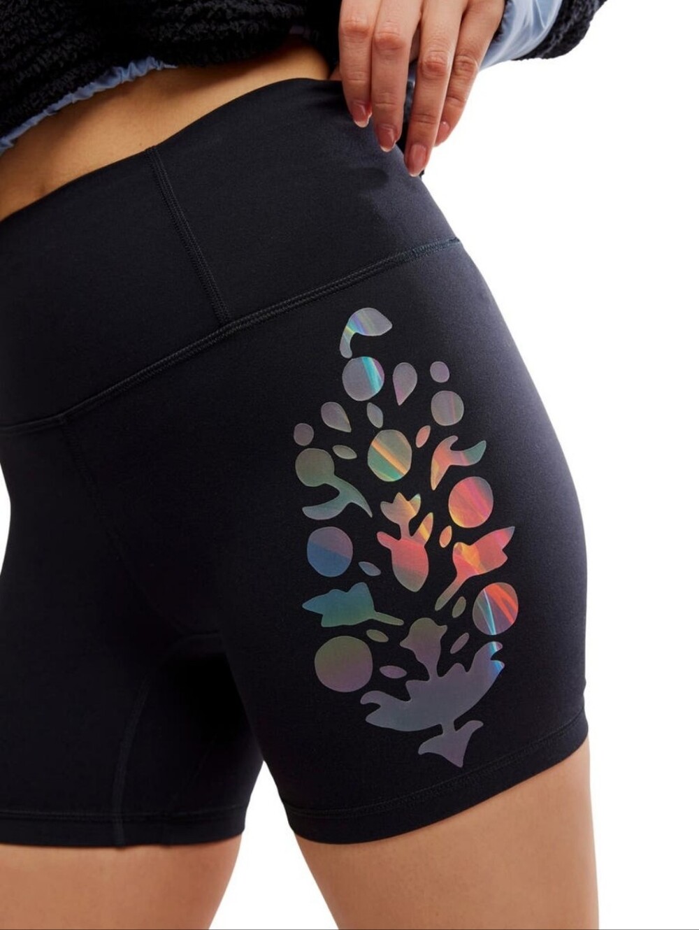 NWT FP Movement Never Better Logo Shorts Sz L